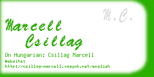 marcell csillag business card